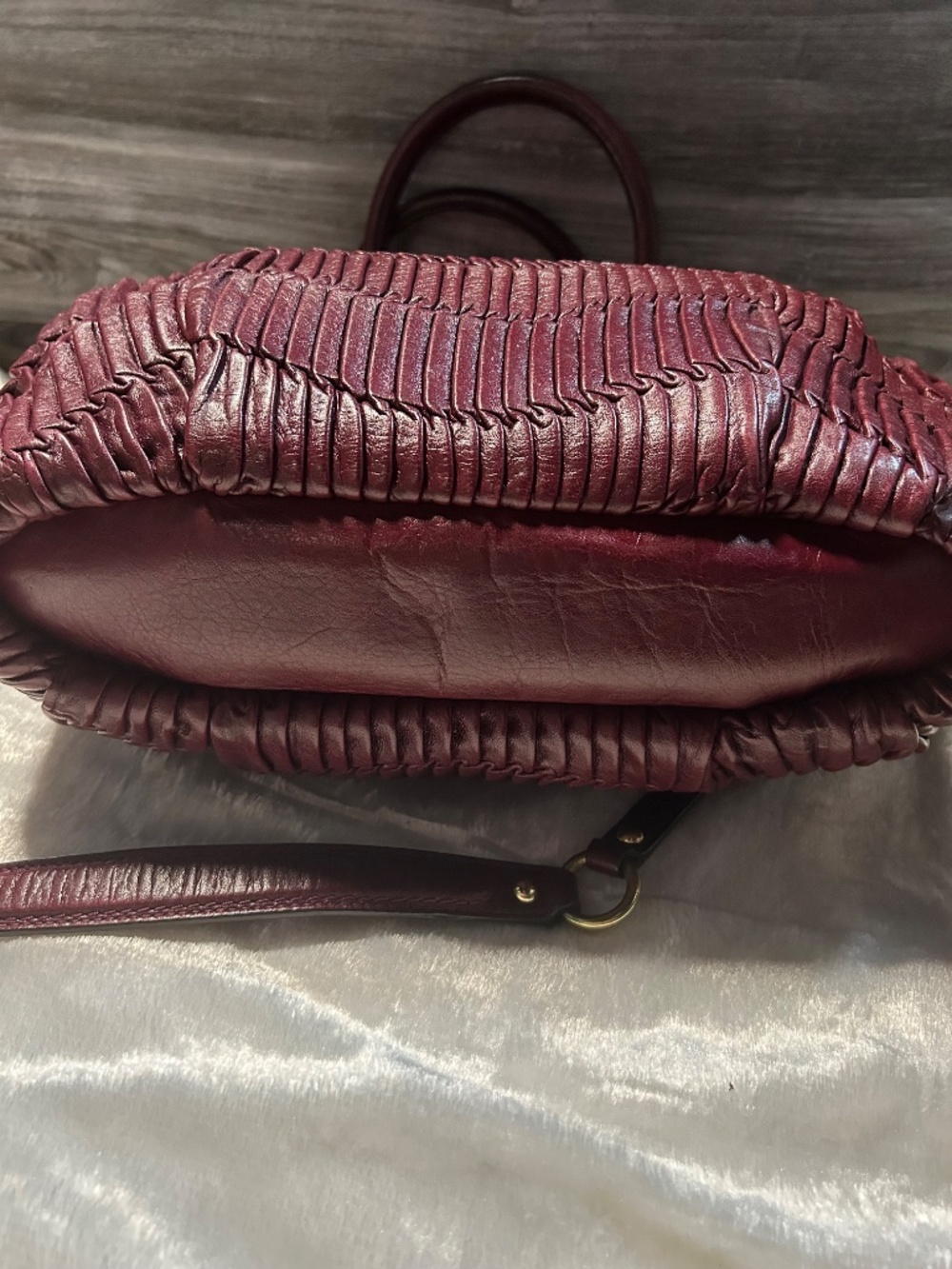 Coach Madison Lindsey matching set, Wallet & purse. Bordeaux/Burgundy color! - Picture 5 of 13